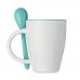 DUAL Mok met bijpassende lepel DUAL, blauw