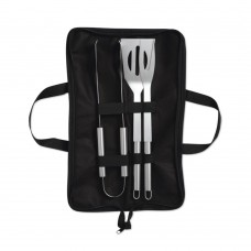 SHAKES 3 Barbecue tools in pouch SHAKES, black