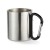 TRUMBO Metal mug & carabiner handle TRUMBO, black