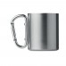 TRUMBO Metal mug & carabiner handle TRUMBO, matt silver