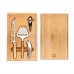 WINE&CHEESE Kaas- en wijnset WINE&CHEESE, hout