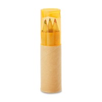 PETIT LAMBUT 6 coloured pencils PETIT LAMBUT, transparent orange