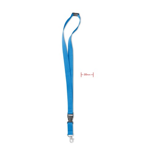 Lanyard mit Karabiner 20mm, türkis