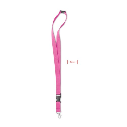 Lanyard mit Karabiner 20mm, fuchsie