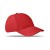 BASIE APOLLO 6 panels baseball cap BASIE APOLLO, red