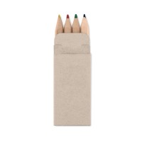 PETIT ABIGAIL 4 mini coloured pencils PETIT ABIGAIL, beige