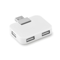 SQUARE USB hub 4 poorten SQUARE, wit