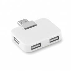 SQUARE USB hub 4 poorten SQUARE, wit