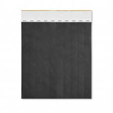 TYVEK One sheet of 10 wristbands TYVEK, black