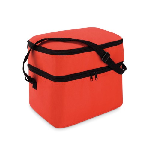 CASEY Cooler bag with 2 compartments CASEY, red