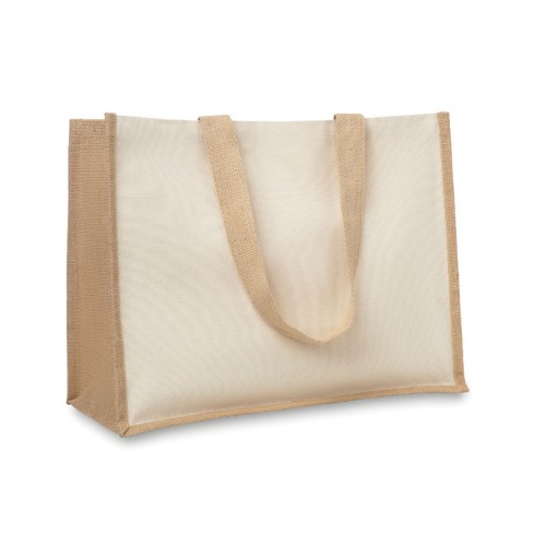 CAMPO DE FIORI Jute/Canvas boodschappentas CAMPO DE FIORI, beige