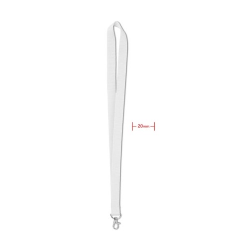 Lanyard 20mm SIMPLE LANY, weiß Lanyard 20mm SIMPLE LANY, weiß