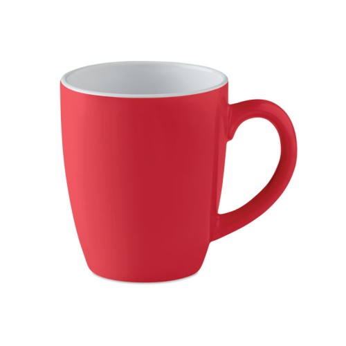 COLOUR TRENT Ceramic coloured mug 290 ml COLOUR TRENT, red