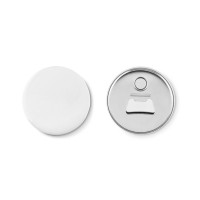 PIN OPENER Koelkastmagneet en flesopener PIN OPENER, mat zilver