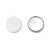 Badge mit Make-up Spiegel MIRROR, mattsilber