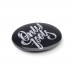 Badge mit Make-up Spiegel MIRROR, mattsilber Badge mit Make-up Spiegel MIRROR, mattsilber