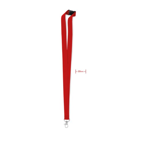 Lanyard mit Karabiner 20mm PANY, rot Lanyard mit Karabiner 20mm PANY, rot