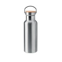 HELSINKI Dubbelwandige fles 500ml HELSINKI, mat zilver