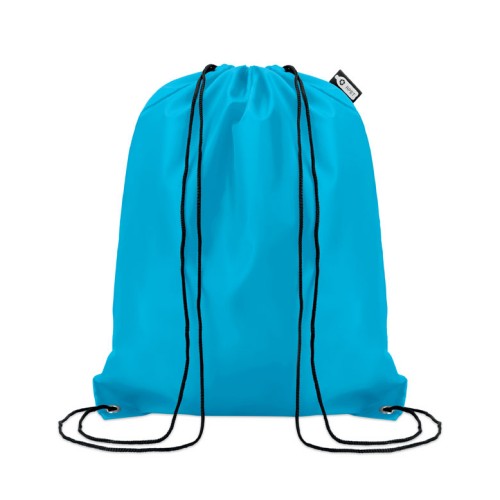 SHOOPPET 190T RPET drawstring bag SHOOPPET, turquoise