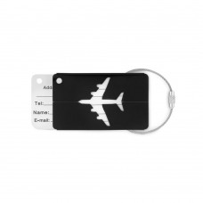 FLY TAG Aluminium luggage tag FLY TAG, black