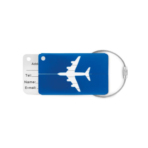 FLY TAG Aluminium luggage tag FLY TAG, royal blue