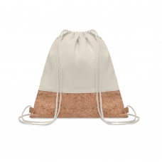 Beutel mit Kordelzug Kork ILLA, beige