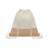 Beutel mit Kordelzug Jute INDIA, beige