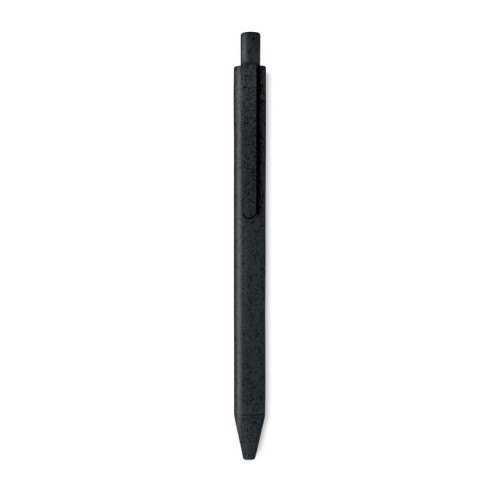 PECAS Wheat Straw/ABS push type pen PECAS, black