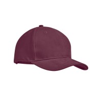 TEKAPO Brushed cotton basebal cap TEKAPO, bordeaux