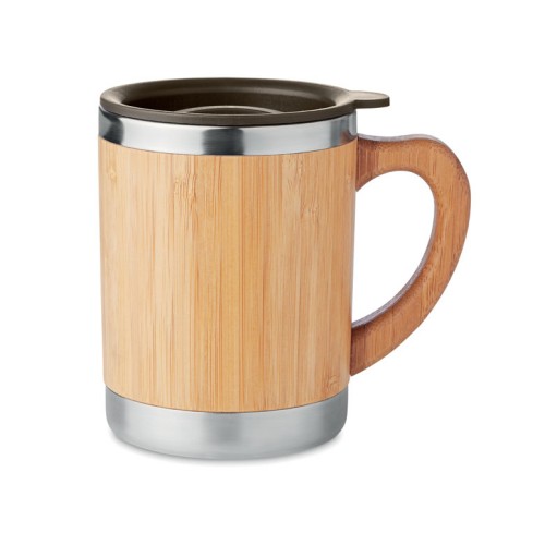 MOKKA Dubbelwandige drinkbeker 300ml MOKKA, hout