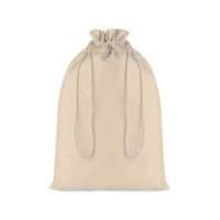 TASKE LARGE Large Cotton draw cord bag TASKE LARGE, beige