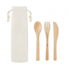 Besteck-Set Bambus SETBOO, beige