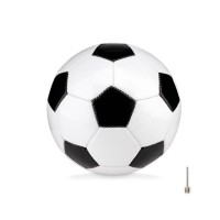 Kleiner PVC Fußball 15cm MINI SOCCER, weiß/schwarz