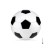 Kleiner PVC Fußball 15cm MINI SOCCER, weiß/schwarz