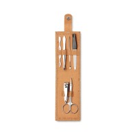6teiliges Maniküre-Set NAILKIT CORK, beige