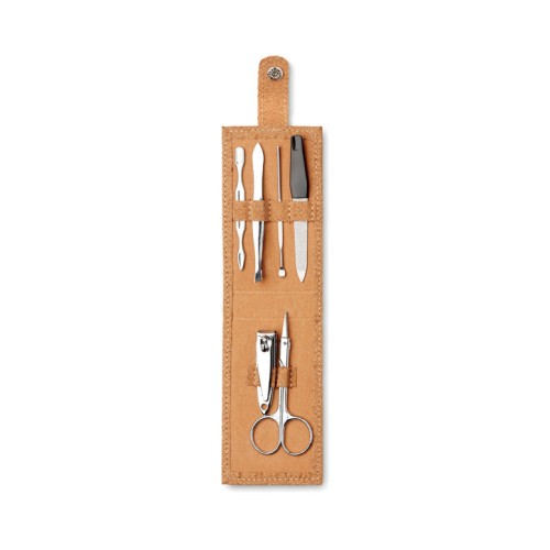 6teiliges Maniküre-Set NAILKIT CORK, beige