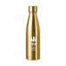 BELO BOTTLE Dubbelwandige drinkfles 500 ml BELO BOTTLE, mat goudkleurig