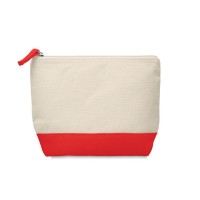 KLEUREN Bicolour cotton cosmetic bag KLEUREN, red