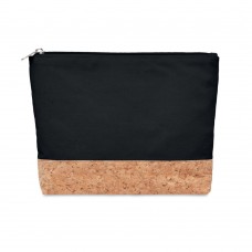 Kosmetiktasche mit Kork PORTO BAG, schwarz