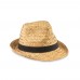 MONTEVIDEO Natural straw hat MONTEVIDEO, black