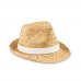 MONTEVIDEO Natural straw hat MONTEVIDEO, white