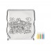 CARRYDRAW Non woven kids bag with pens CARRYDRAW, white