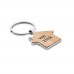 BURNIE House key ring metal bamboo BURNIE, wood