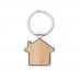 BURNIE House key ring metal bamboo BURNIE, wood