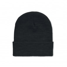 POLO RPET RPET Beanie met omslag POLO RPET, zwart