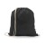 ISTANBUL. Backpack made from recycled cotton (70%) and polyester (30% rPET) (150 g/m²), black