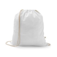 ISTANBUL. Backpack made from recycled cotton (70%) and polyester (30% rPET) (150 g/m²), White