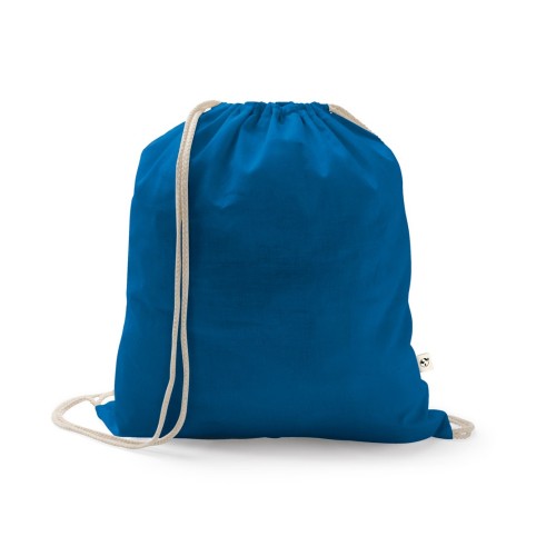 ISTANBUL. Backpack made from recycled cotton (70%) and polyester (30% rPET) (150 g/m²), royal blue