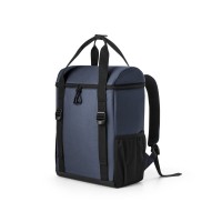 ROMA L. Thermal backpack padded in recycled polyester 600D ripstop 16 L, blue