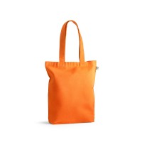 MERIDA. Cotton (50%). recycled cotton (30%) and polyester (20% rPET) bag (220 g/ m²), orange